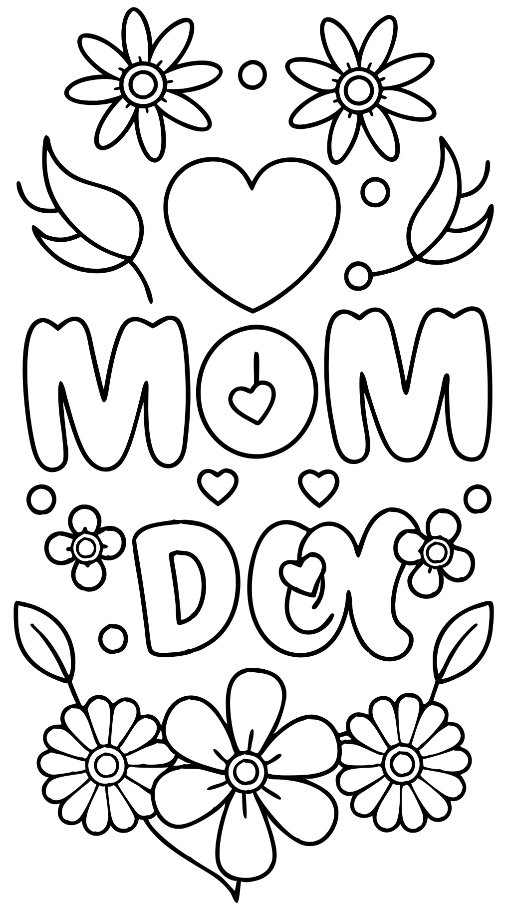 free mothers day coloring pages